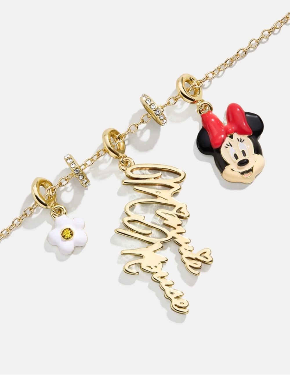 NIP Baublebar Disney Minnie Mouse Cluster Charm Necklace - Picture 3 of 3